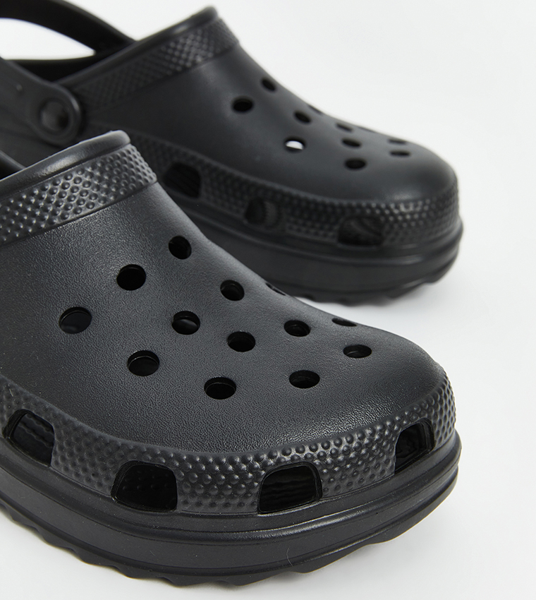 Textured Sling Back Clogs