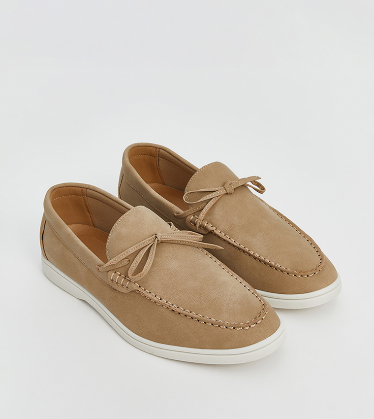 Faux Suede Slip-On Loafers