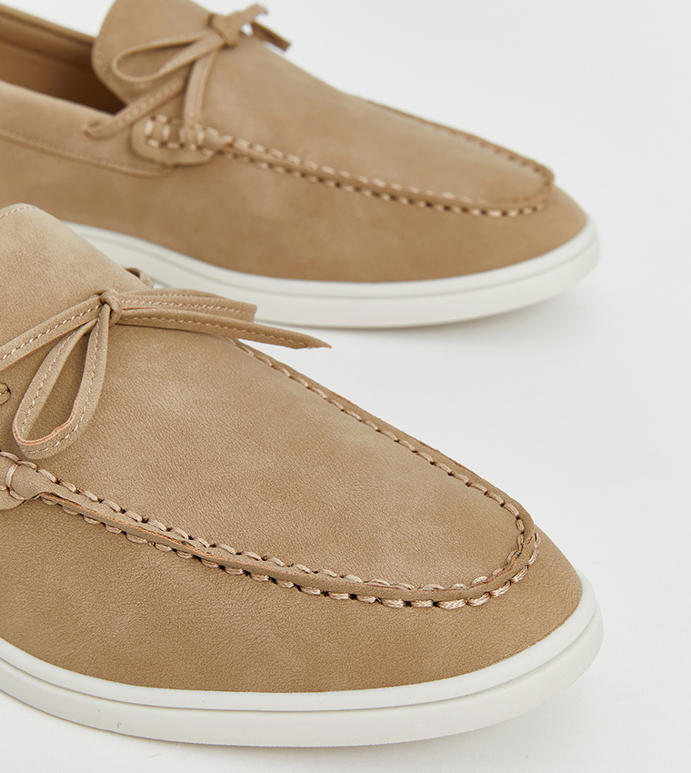 Faux Suede Slip-On Loafers