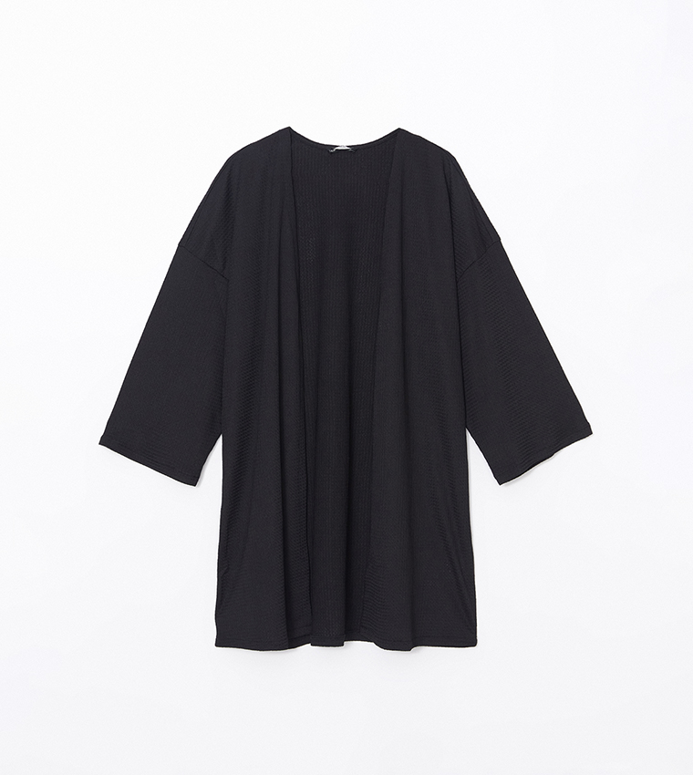 Textured Long Sleeves Kimono