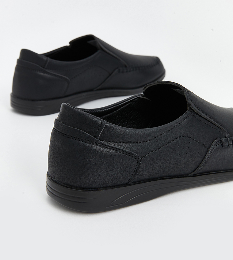Textured Slip-On Casual Shoes