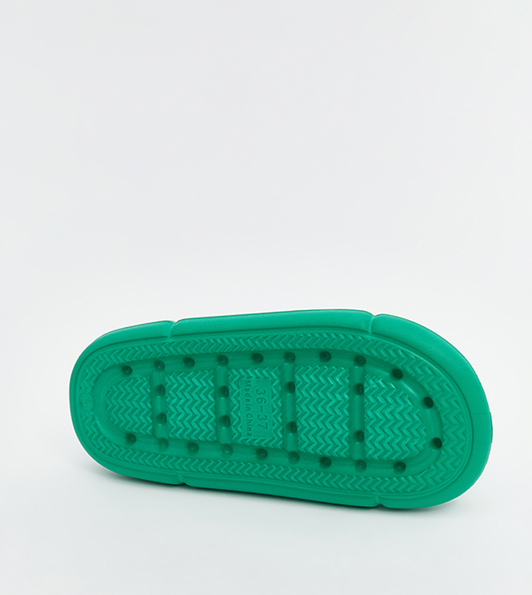 Solid Double Strap Slides
