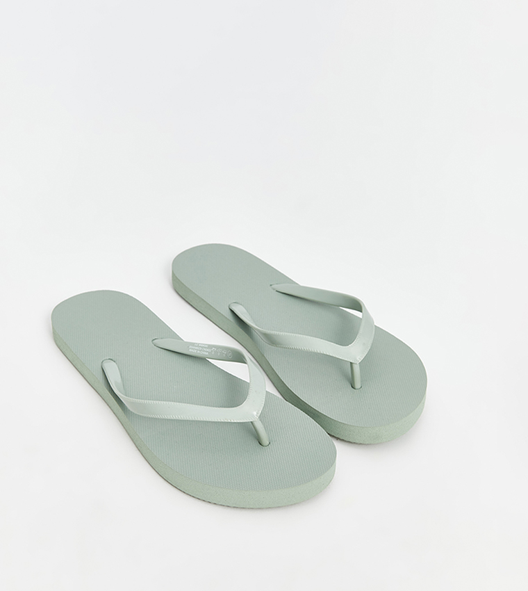 Thong-Strap Beach Flip-Flops