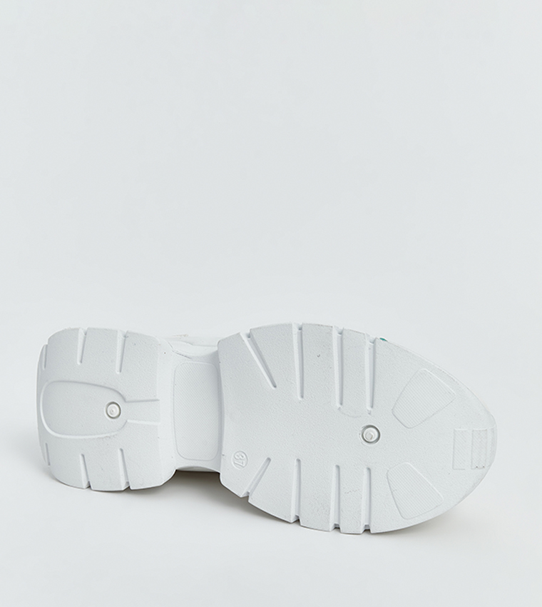 Round Toe Lace-Up Sneakers