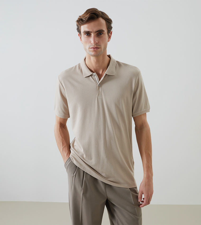 Solid Short Sleeves Polo T-Shirt