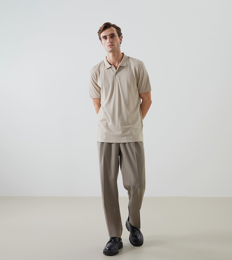 Solid Short Sleeves Polo T-Shirt
