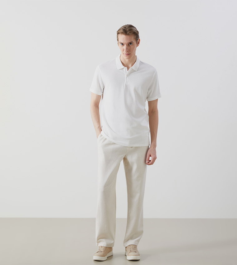 Solid Short Sleeves Polo T-Shirt