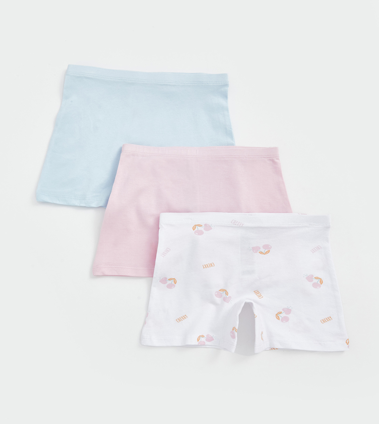 3-Pack Elastic Waist Boy Shorts