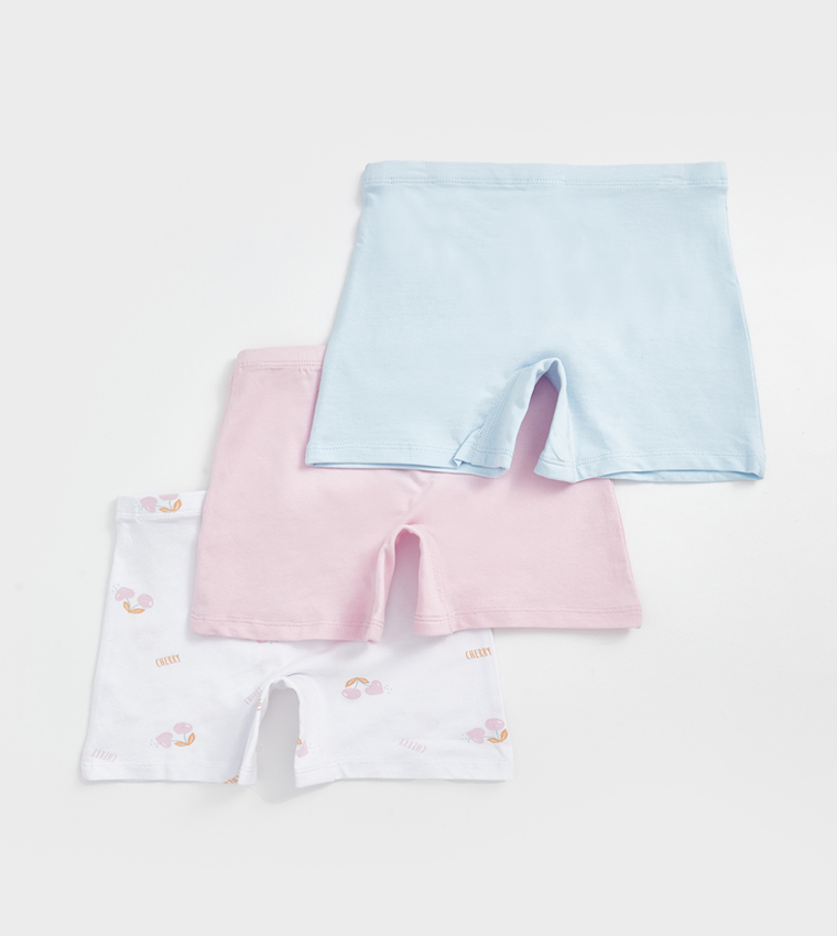 3-Pack Elastic Waist Boy Shorts
