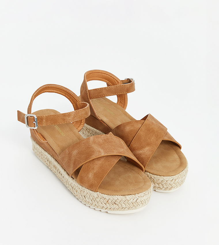 Ankle Strap Espadrille Wedge Sandals