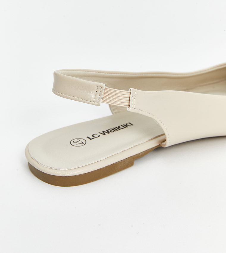 Leather Look Flat Shoes