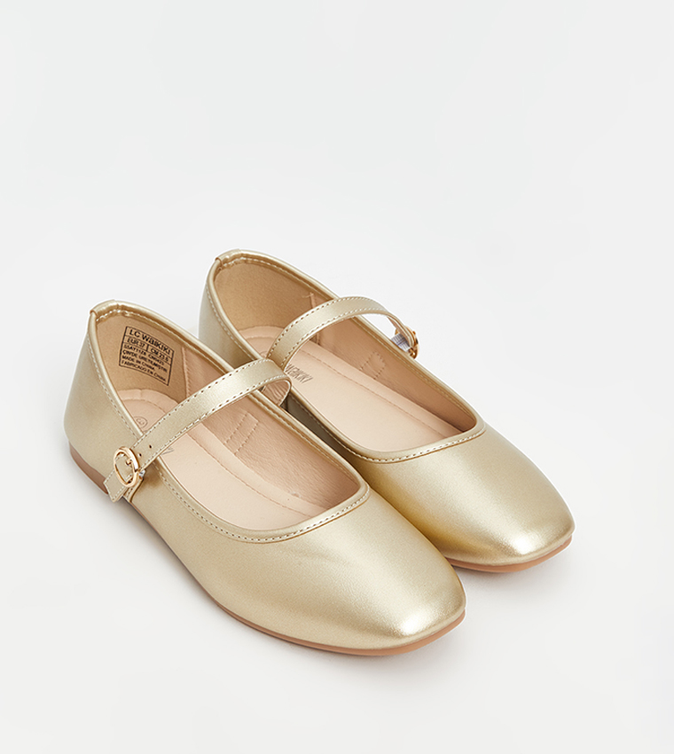 Leather Look Mary Jane Shoes