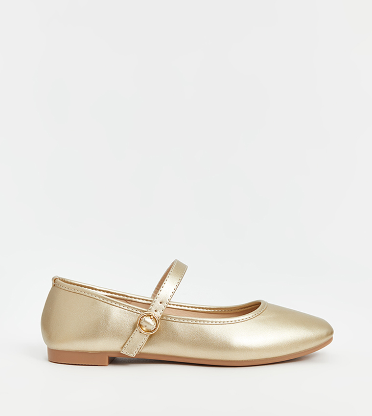 Leather Look Mary Jane Shoes