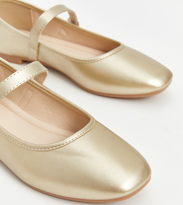 Leather Look Mary Jane Shoes