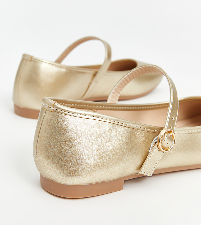 Leather Look Mary Jane Shoes
