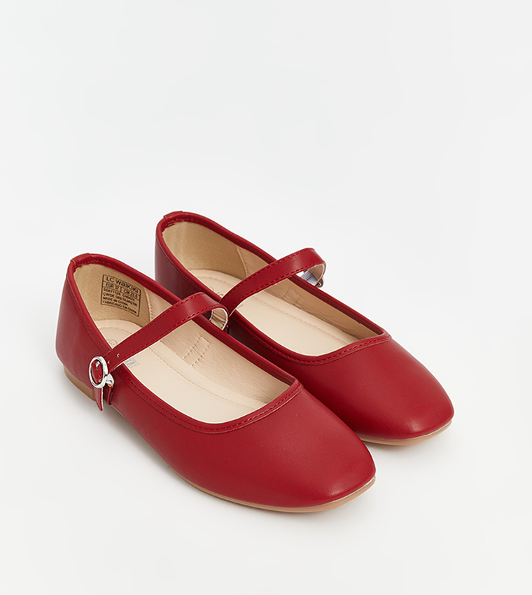 Leather Look Mary Jane Shoes
