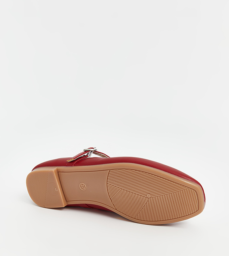 Leather Look Mary Jane Shoes