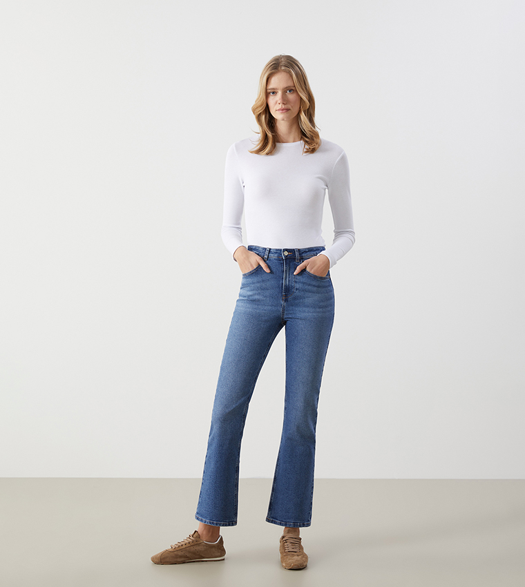 Mars High Waist Flared Jeans