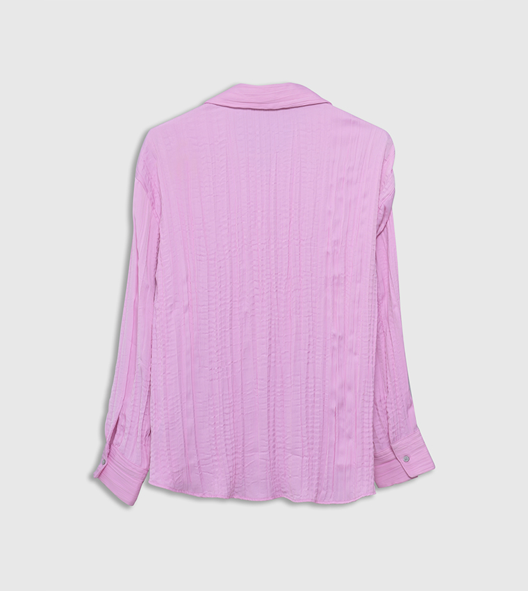 Textured Long Sleeves Shirt