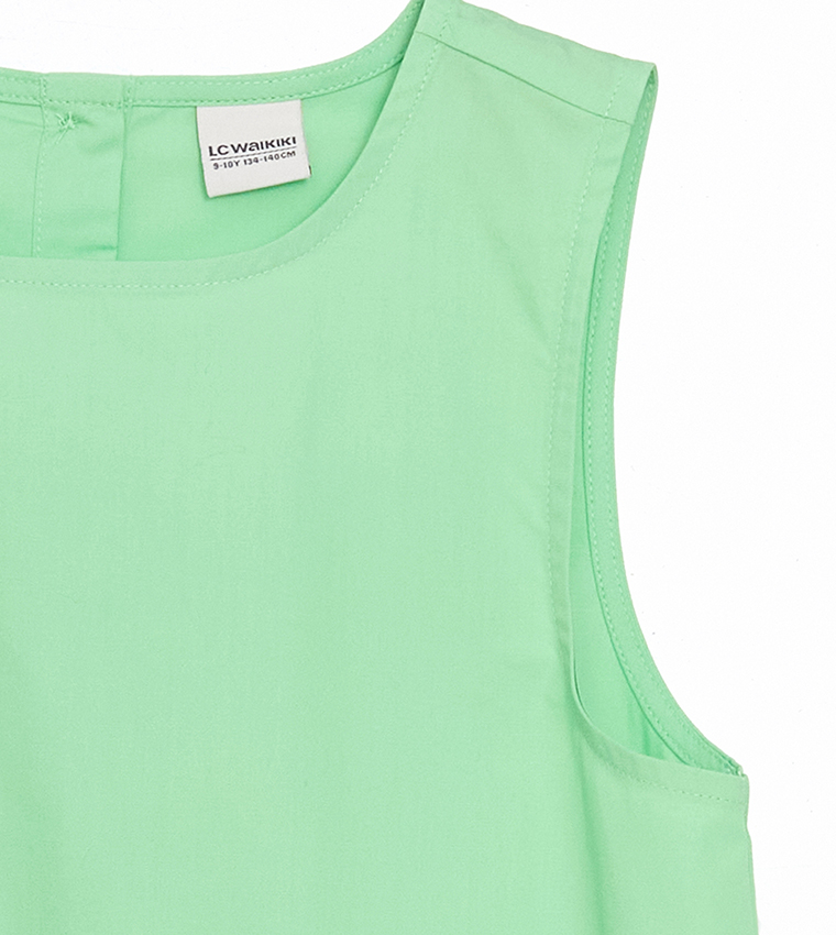 Solid Bow Detail Sleeveless Midi Dress