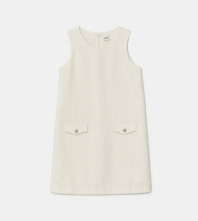 Textured Sleeveless Dress