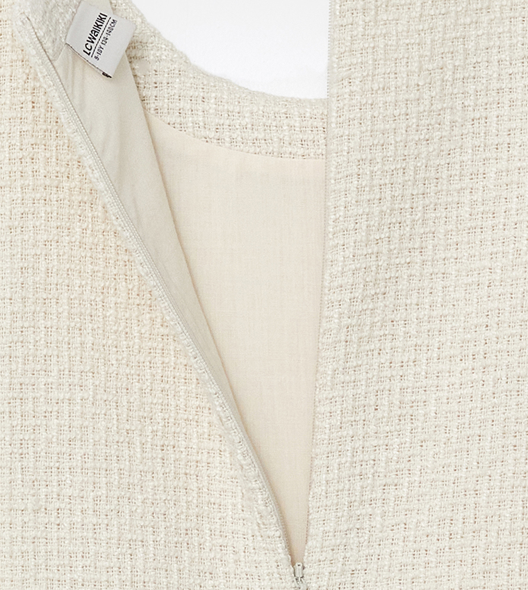Textured Sleeveless Dress