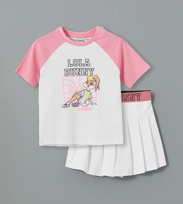Lola Bunny Printed Short Sleeves Clothing Set