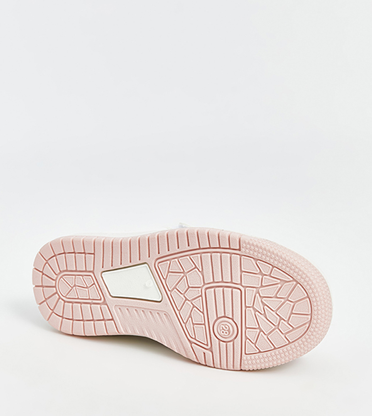 Color Block Velcro Closure Sneakers