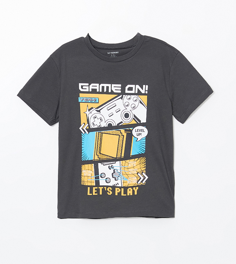 Printed Crew Neck T-Shirt