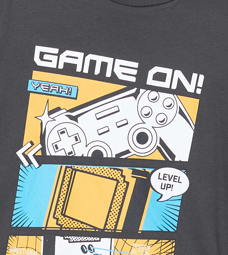 Printed Crew Neck T-Shirt