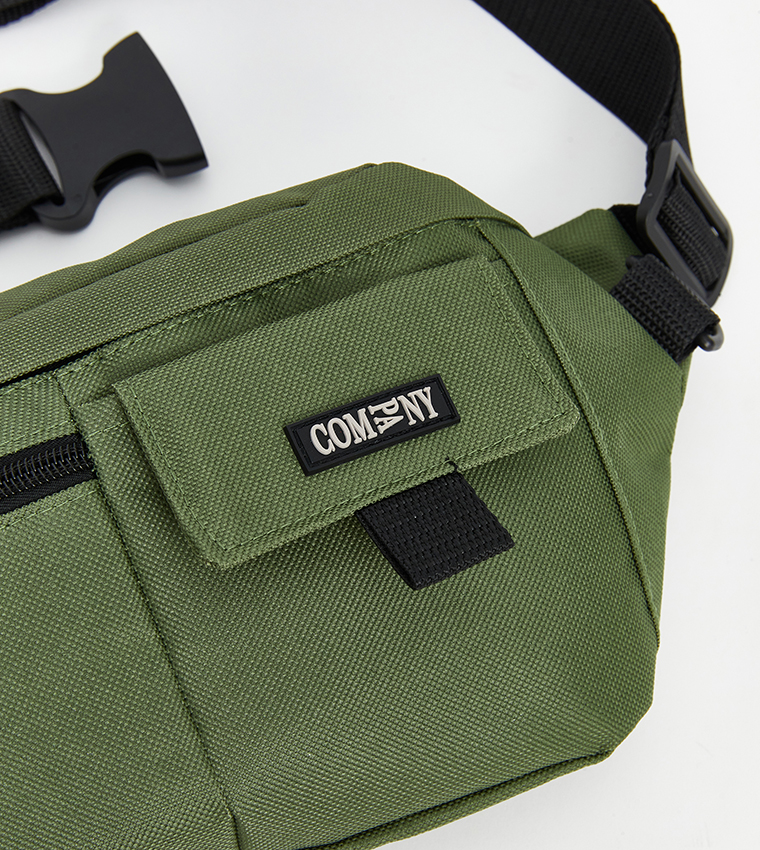 Print Detail Zippered Waist Bag
