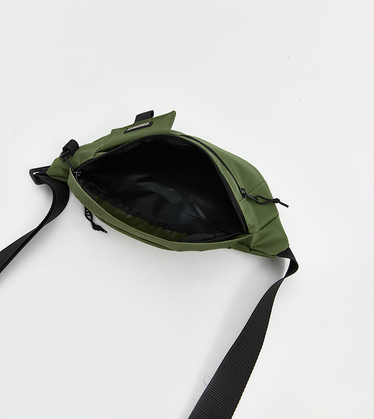 Print Detail Zippered Waist Bag