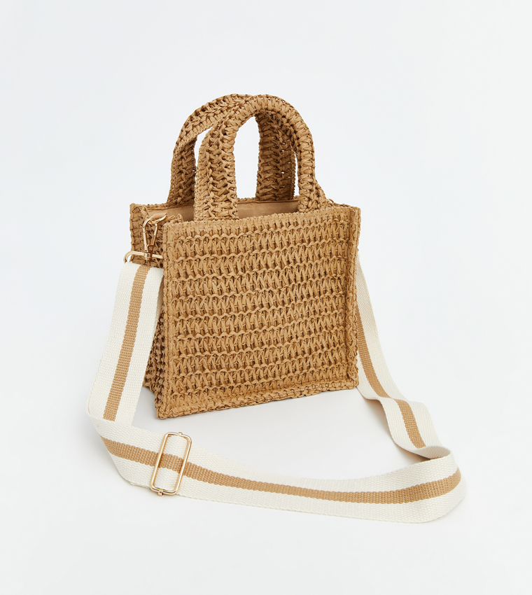 Straw Crossbody Bag