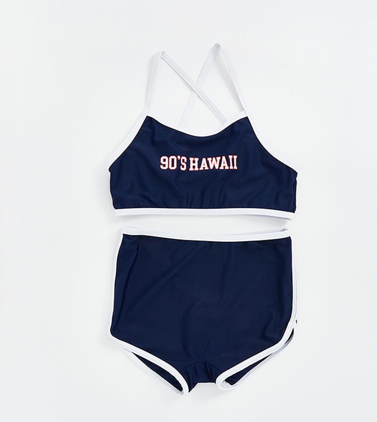 Printed Jersey Swim Set