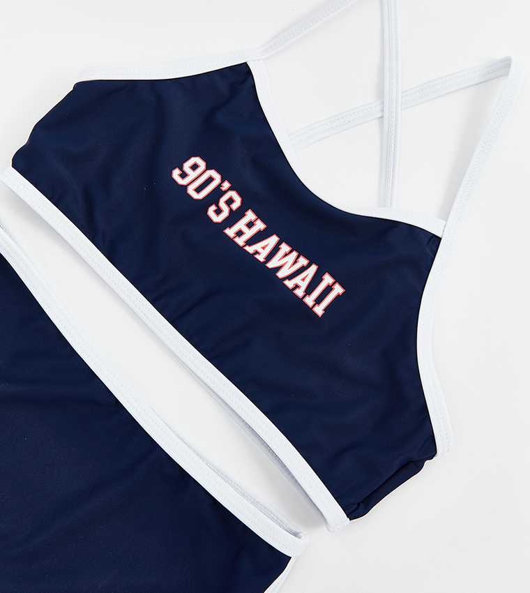 Printed Jersey Swim Set