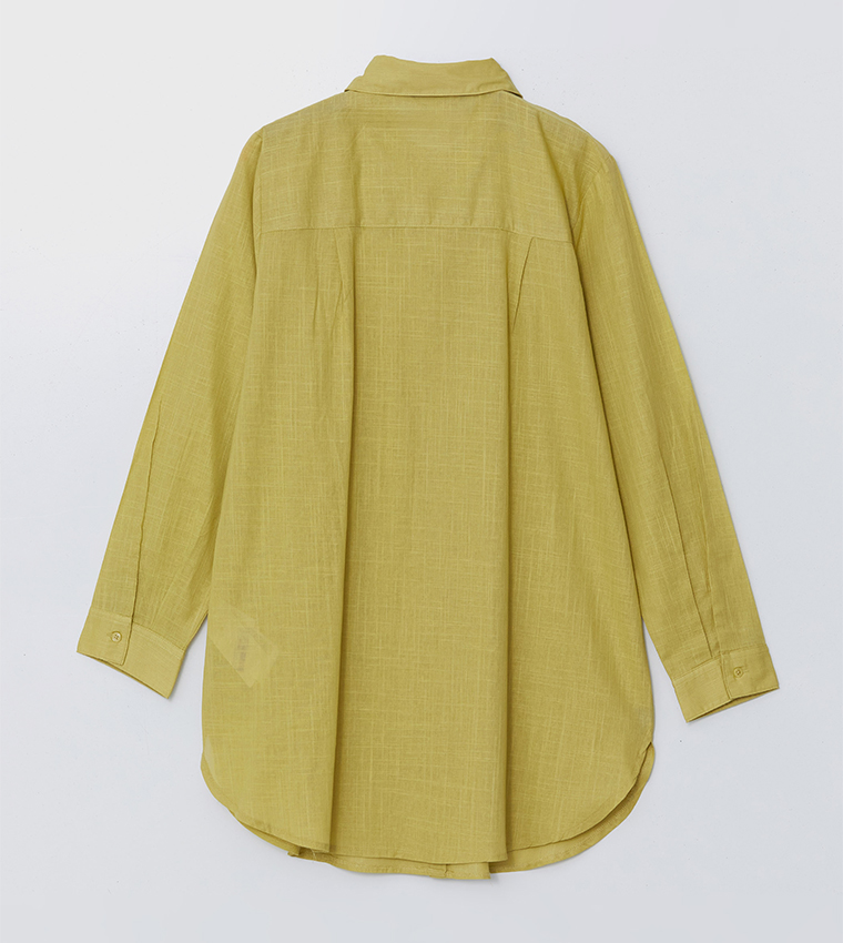 Solid Long Sleeves Shirt Tunic