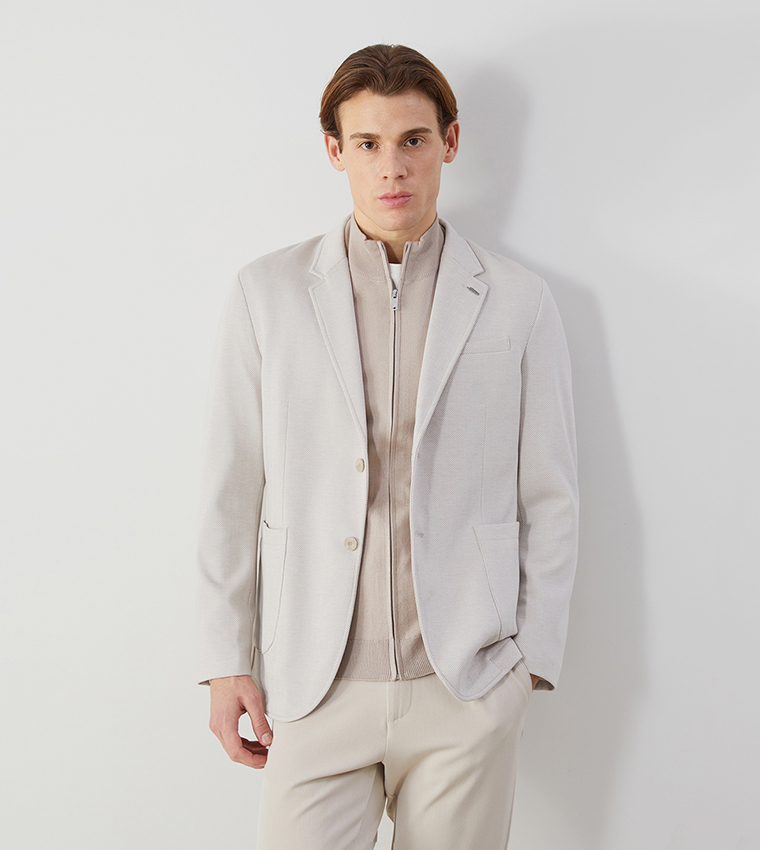 Solid Long Sleeves Blazer
