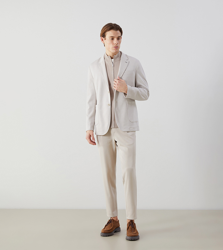 Solid Long Sleeves Blazer