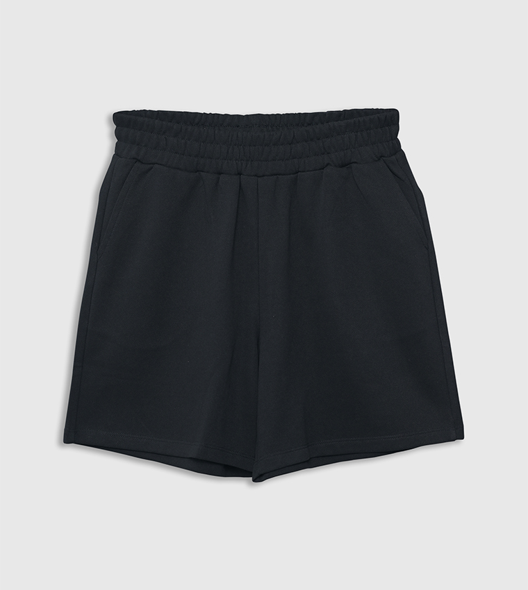 Elastic High Waist Shorts