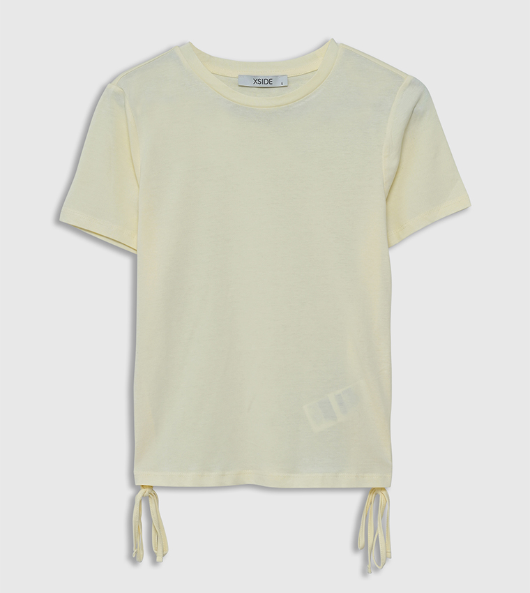 Solid Short Sleeves Crop Top