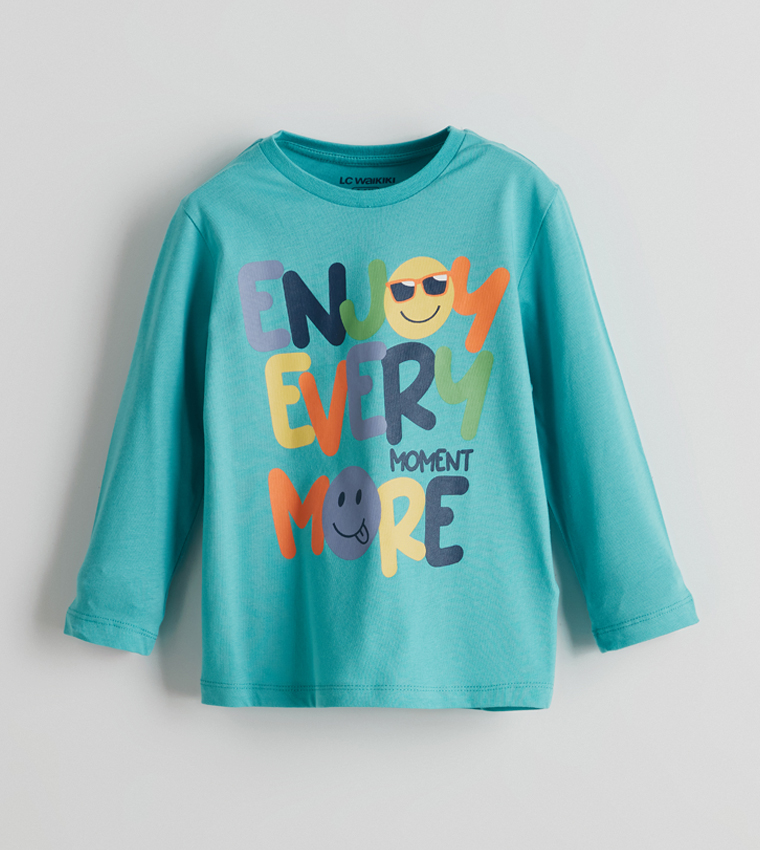Boys Printed Long Sleeves Pyjama Set