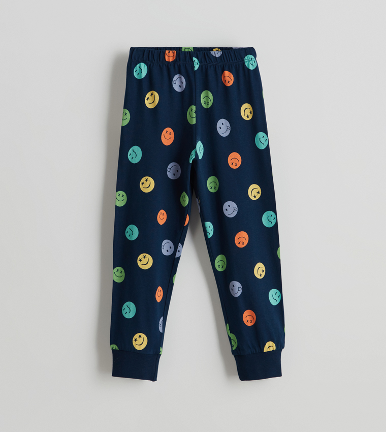 Boys Printed Long Sleeves Pyjama Set