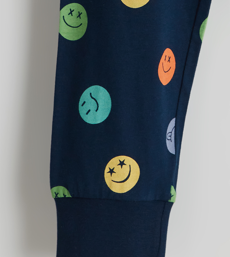 Boys Printed Long Sleeves Pyjama Set