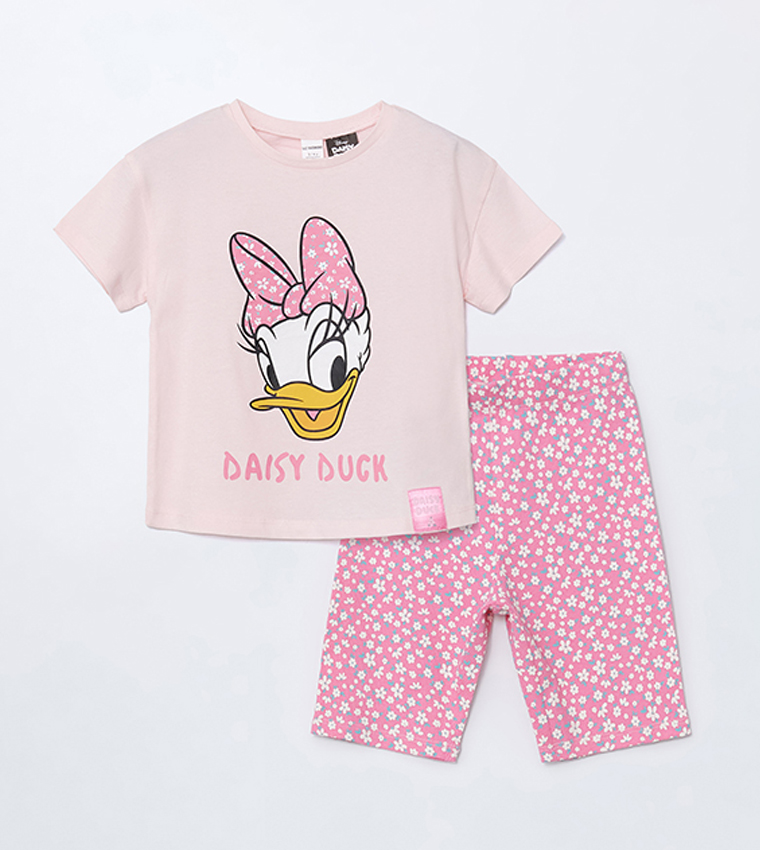 Daisy Duck Printed Short Sleeves Pyjama Set