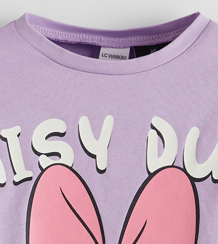 Daisy Duck Printed Crew Neck T-Shirt