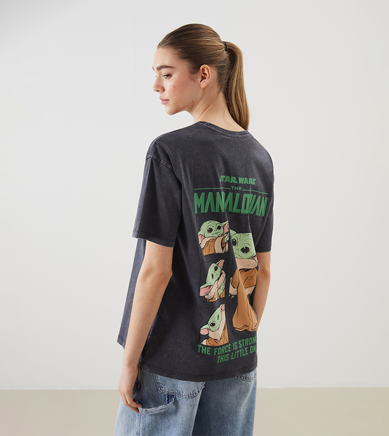 The Mandalorian Printed Crew Neck T-Shirt