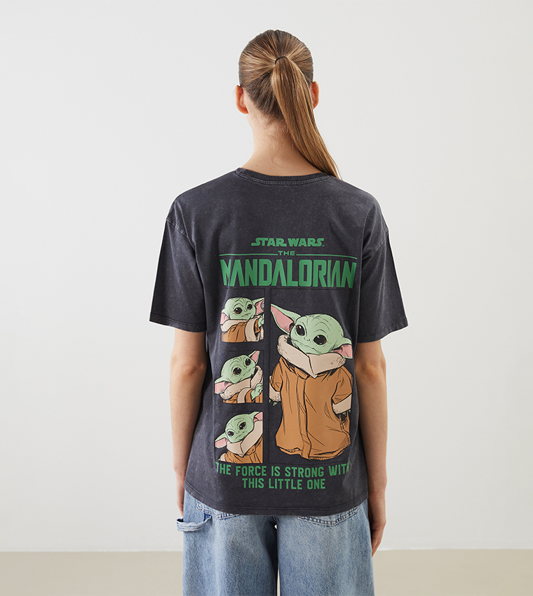 The Mandalorian Printed Crew Neck T-Shirt