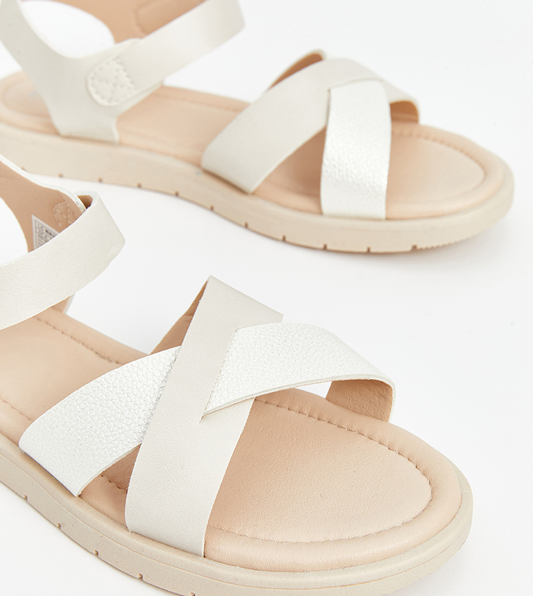 Cross Band Open Toe Casual Sandals