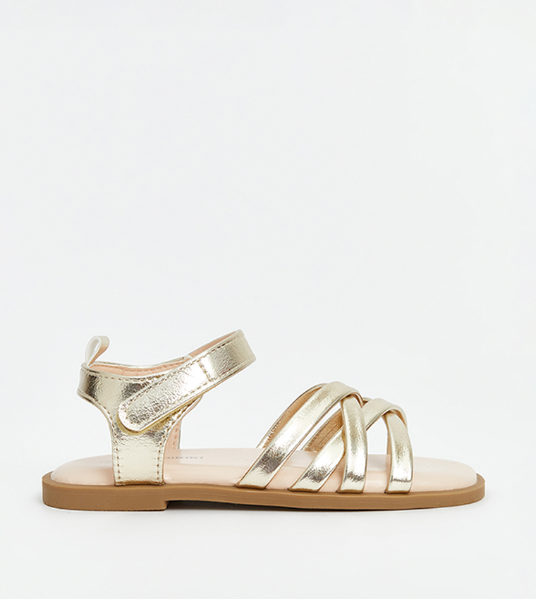 Open Toe Criss-Cross Flat Sandals
