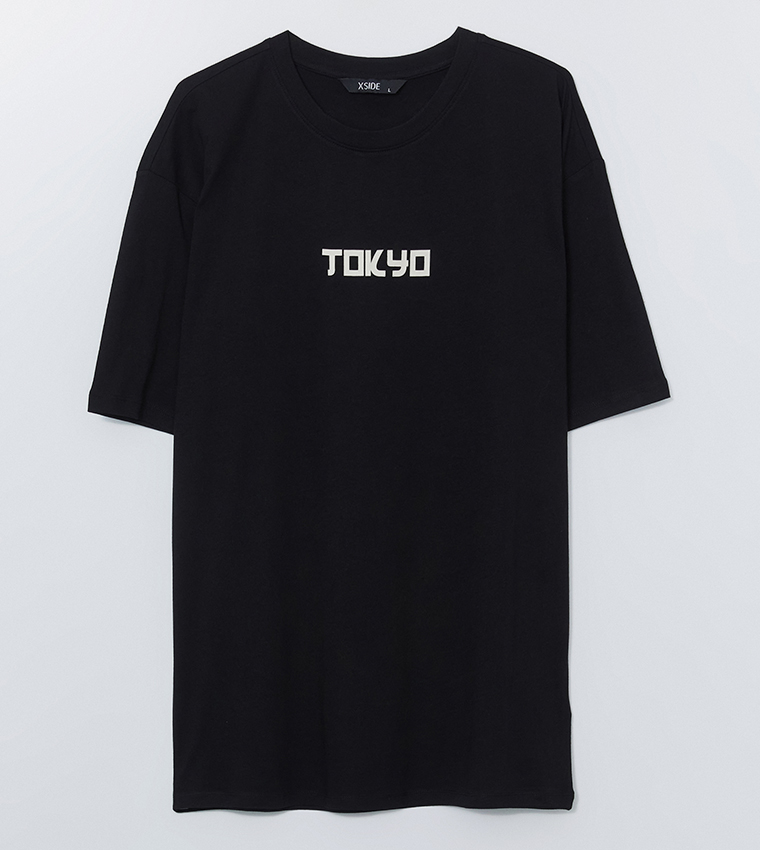 Printed Crew Neck Jersey T-Shirt